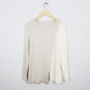 A-K-R-I-S-  •punto 100% Wool Color Blocked Sweater
